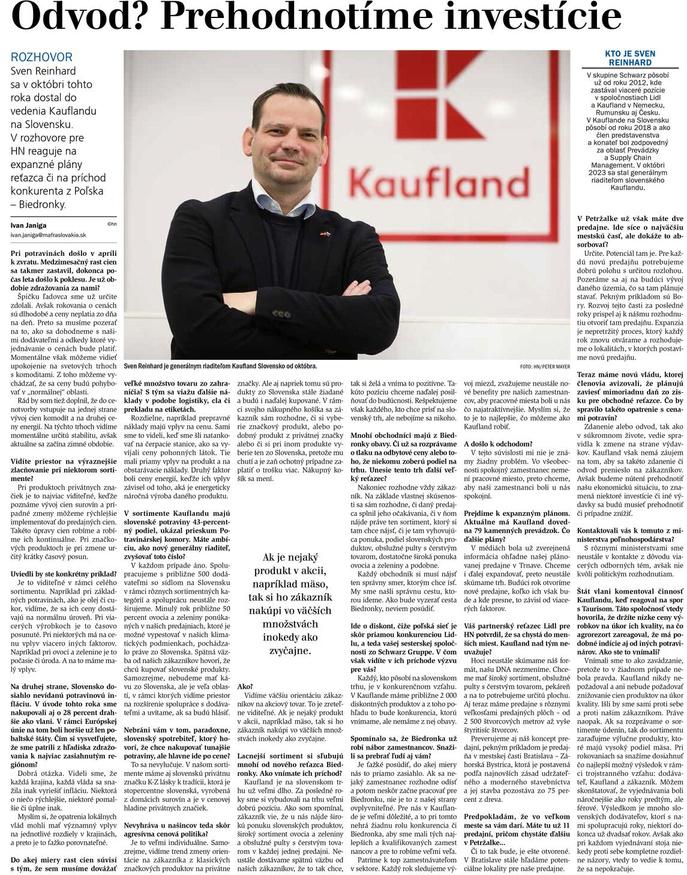 Kaufland rozhovor