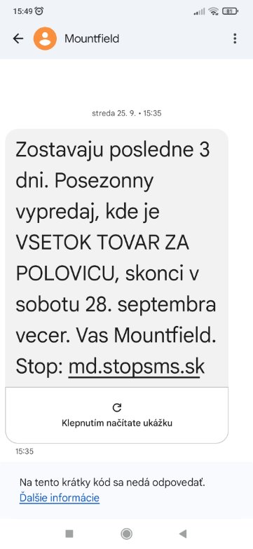 Ukážka mobilného marketingu 1