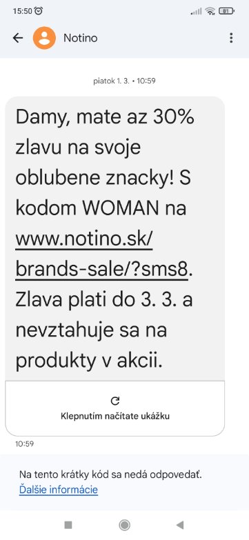 Ukážka mobilného marketingu 2